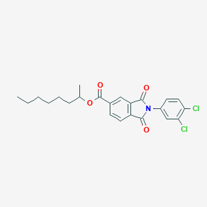 molecular formula C23H23Cl2NO4 B342182 1-Methylheptyl 2-(3,4-dichlorophenyl)-1,3-dioxo-5-isoindolinecarboxylate 
