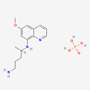 N-(5-aminopentan-2-yl)-6-methoxyquinolin-8-amine; phosphoric acid