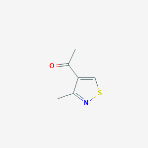 molecular formula C6H7NOS B3421843 1-(3-Methyl-isothiazol-4-YL)-ethanone CAS No. 23031-80-3