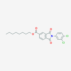 molecular formula C23H23Cl2NO4 B342187 Octyl 2-(3,4-dichlorophenyl)-1,3-dioxo-5-isoindolinecarboxylate 