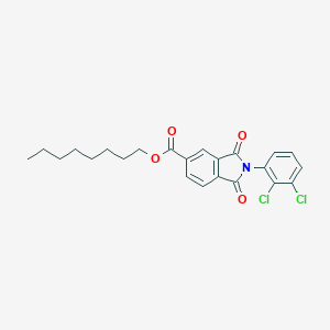 molecular formula C23H23Cl2NO4 B342189 Octyl 2-(2,3-dichlorophenyl)-1,3-dioxo-5-isoindolinecarboxylate 