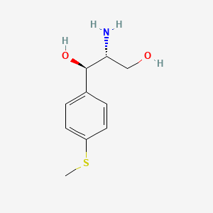 molecular formula C10H15NO2S B3421906 [R(R*,R*)]-2-Amino-1-[p-(methylthio)phenyl]propane-1,3-diol CAS No. 23150-35-8