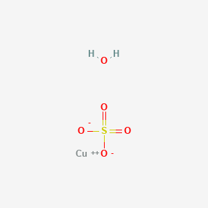 molecular formula CuH2O5S B3421917 Cupric sulfate monohydrate CAS No. 23254-43-5
