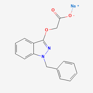 molecular formula C16H13N2NaO3 B3421923 Bendazac sodium CAS No. 23255-99-4