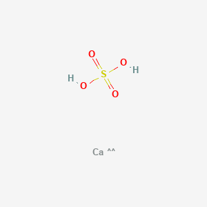 molecular formula CaH2O4S B3421931 Anhydrite (Ca(SO4)) CAS No. 23276-62-2