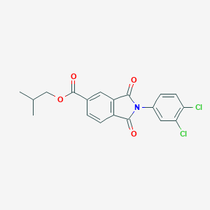 molecular formula C19H15Cl2NO4 B342194 Isobutyl 2-(3,4-dichlorophenyl)-1,3-dioxoisoindoline-5-carboxylate 