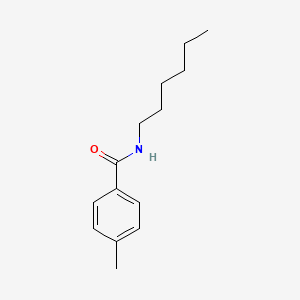 molecular formula C14H21NO B3421954 N-hexyl-4-methylbenzamide CAS No. 234449-91-3