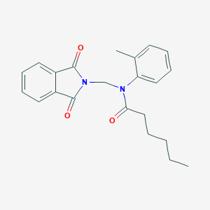 molecular formula C22H24N2O3 B342200 N-[(1,3-dioxo-1,3-dihydro-2H-isoindol-2-yl)methyl]-N-(2-methylphenyl)hexanamide 
