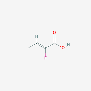 molecular formula C4H5FO2 B3422008 2-Fluorobut-2-enoic acid CAS No. 2365-87-9