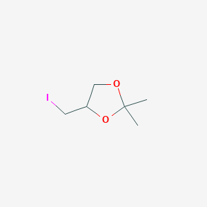 molecular formula C6H11IO2 B3422022 4-(Iodomethyl)-2,2-dimethyl-1,3-dioxolane CAS No. 23737-52-2