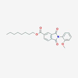 molecular formula C24H27NO5 B342208 octyl 2-(2-methoxyphenyl)-1,3-dioxo-2,3-dihydro-1H-isoindole-5-carboxylate 