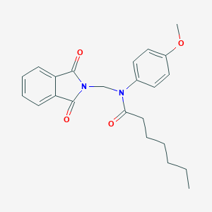 molecular formula C23H26N2O4 B342215 N-[(1,3-dioxo-1,3-dihydro-2H-isoindol-2-yl)methyl]-N-(4-methoxyphenyl)heptanamide 