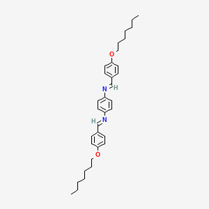 molecular formula C34H44N2O2 B3422182 双(对-庚氧基亚苄基)-对-苯二胺 CAS No. 24679-01-4