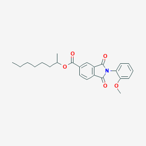 molecular formula C24H27NO5 B342221 1-Methylheptyl 2-(2-methoxyphenyl)-1,3-dioxo-5-isoindolinecarboxylate 