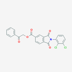 molecular formula C23H13Cl2NO5 B342228 2-Oxo-2-phenylethyl 2-(2,3-dichlorophenyl)-1,3-dioxo-5-isoindolinecarboxylate 
