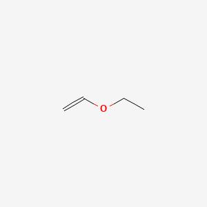 molecular formula C4H8O<br>CH2=CHOCH2CH3<br>C4H8O B3422304 Ethyl vinyl ether CAS No. 25104-37-4