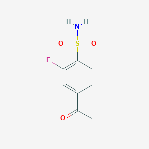 4-Acetyl-2-fluorobenzene-1-sulfonamide