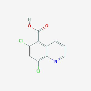 molecular formula C10H5Cl2NO2 B3422400 5-Quinolinecarboxylic acid, 6,8-dichloro- CAS No. 25413-20-1