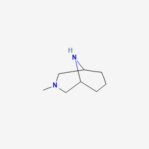 molecular formula C8H16N2 B3422476 3-Methyl-3,9-diazabicyclo[3.3.1]nonane CAS No. 25713-25-1