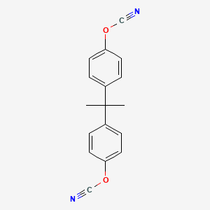 molecular formula C17H14N2O2 B3422493 2,2-Bis-(4-cyanatophenyl)propane CAS No. 25722-66-1