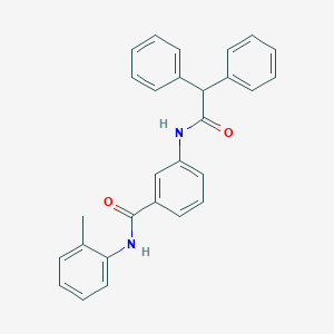 molecular formula C28H24N2O2 B342252 3-[(diphenylacetyl)amino]-N-(2-methylphenyl)benzamide 