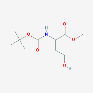 molecular formula C10H19NO5 B3422526 2-Tert-butoxycarbonylamino-4-hydroxy-butyric acid methyl ester CAS No. 258351-86-9