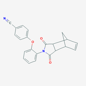molecular formula C22H16N2O3 B342253 4-[2-(1,3-dioxo-1,3,3a,4,7,7a-hexahydro-2H-4,7-methanoisoindol-2-yl)phenoxy]benzonitrile CAS No. 5277-85-0