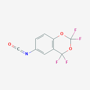 molecular formula C9H3F4NO3 B3422555 6-Isocyanato-2,2,4,4-tetrafluoro-1,3-benzodioxane CAS No. 26030-46-6