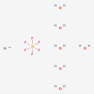 molecular formula F6H12NiO6Si B3422569 Hexafluorosilicon(2-);nickel(2+);hexahydrate CAS No. 26045-73-8