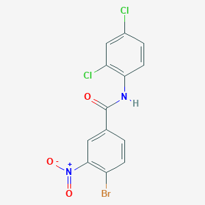 molecular formula C13H7BrCl2N2O3 B342257 4-bromo-N-(2,4-dichlorophenyl)-3-nitrobenzamide 