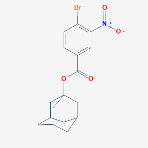 molecular formula C17H18BrNO4 B342258 1-Adamantyl 4-bromo-3-nitrobenzoate 