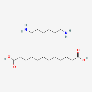 molecular formula C18H38N2O4 B3422588 Dodecanedioic acid, compd. with 1,6-hexanediamine (1:1) CAS No. 26098-55-5