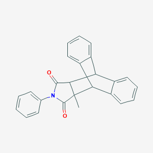 molecular formula C25H19NO2 B342259 15-Methyl-17-phenyl-17-azapentacyclo[6.6.5.0~2,7~.0~9,14~.0~15,19~]nonadeca-2,4,6,9,11,13-hexaene-16,18-dione 