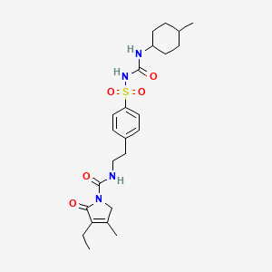 molecular formula C24H34N4O5S B3422612 Glimepiride CAS No. 261361-60-8