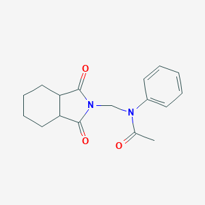 molecular formula C17H20N2O3 B342262 N-[(1,3-dioxooctahydro-2H-isoindol-2-yl)methyl]-N-phenylacetamide 