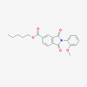 Pentyl 2-(2-methoxyphenyl)-1,3-dioxo-5-isoindolinecarboxylate