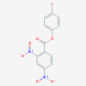 molecular formula C13H7FN2O6 B342269 4-Fluorophenyl 2,4-dinitrobenzoate 