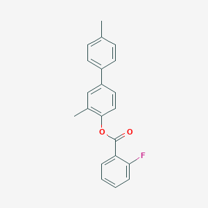 molecular formula C21H17FO2 B342270 3,4'-Dimethyl[1,1'-biphenyl]-4-yl 2-fluorobenzoate 