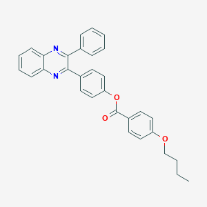 molecular formula C31H26N2O3 B342272 4-(3-Phenylquinoxalin-2-yl)phenyl 4-butoxybenzoate 