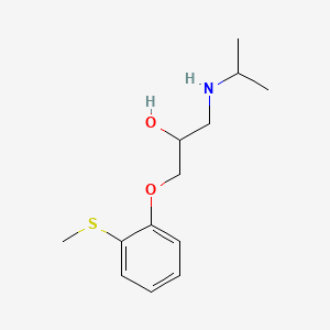 molecular formula C13H21NO2S B3422722 Tiprenolol CAS No. 26481-51-6