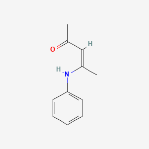 molecular formula C11H13NO B3422737 4-Phenylaminopent-3-EN-2-one CAS No. 26567-78-2