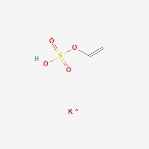 molecular formula C2H3KO4S B3422785 Polyvinylsulfuric Acid Potassium Salt CAS No. 26182-60-5
