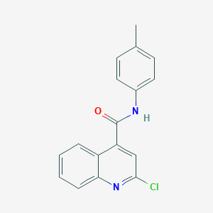 molecular formula C17H13ClN2O B342279 2-chloro-N-(4-methylphenyl)quinoline-4-carboxamide 