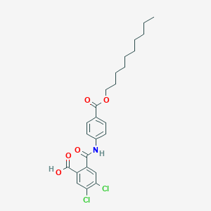 4,5-Dichloro-2-({4-[(decyloxy)carbonyl]anilino}carbonyl)benzoic acid