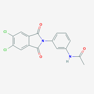 molecular formula C16H10Cl2N2O3 B342282 N-[3-(5,6-dichloro-1,3-dioxo-1,3-dihydro-2H-isoindol-2-yl)phenyl]acetamide 