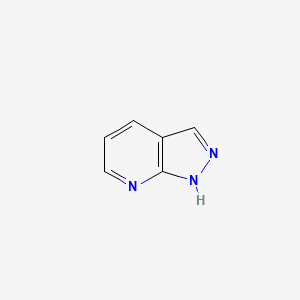 molecular formula C6H5N3 B3422857 1H-pyrazolo[3,4-b]pyridine CAS No. 271-71-6