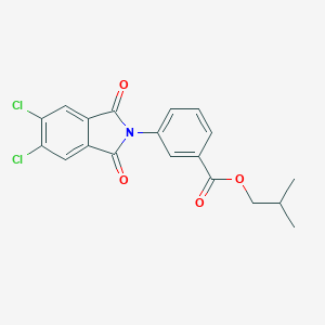 molecular formula C19H15Cl2NO4 B342287 isobutyl 3-(5,6-dichloro-1,3-dioxo-1,3-dihydro-2H-isoindol-2-yl)benzoate 
