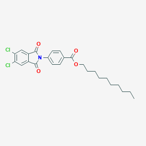molecular formula C25H27Cl2NO4 B342289 decyl 4-(5,6-dichloro-1,3-dioxo-1,3-dihydro-2H-isoindol-2-yl)benzoate 