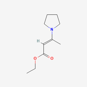 molecular formula C10H17NO2 B3422891 (E)-Ethyl 3-(pyrrolidin-1-yl)but-2-enoate CAS No. 2723-42-4