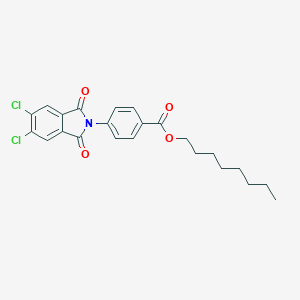 molecular formula C23H23Cl2NO4 B342290 octyl 4-(5,6-dichloro-1,3-dioxo-1,3-dihydro-2H-isoindol-2-yl)benzoate 